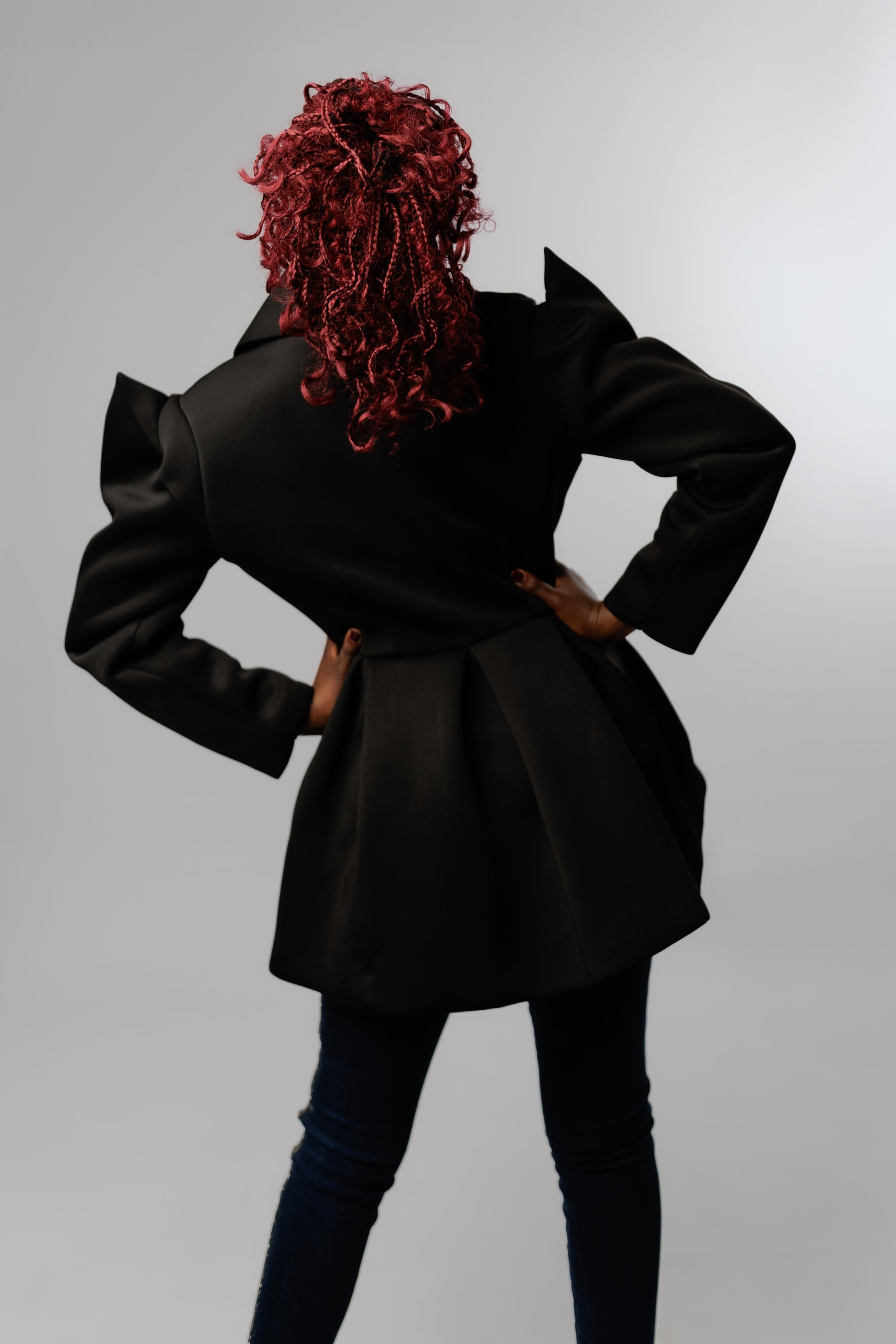 Classy shoulder pads blazer