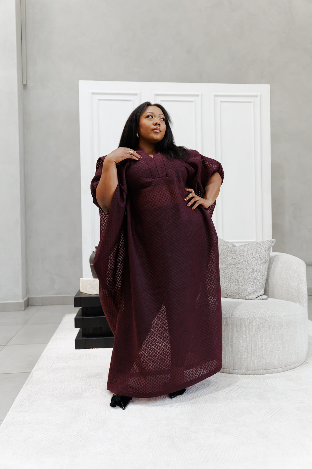 Textured see through bubu