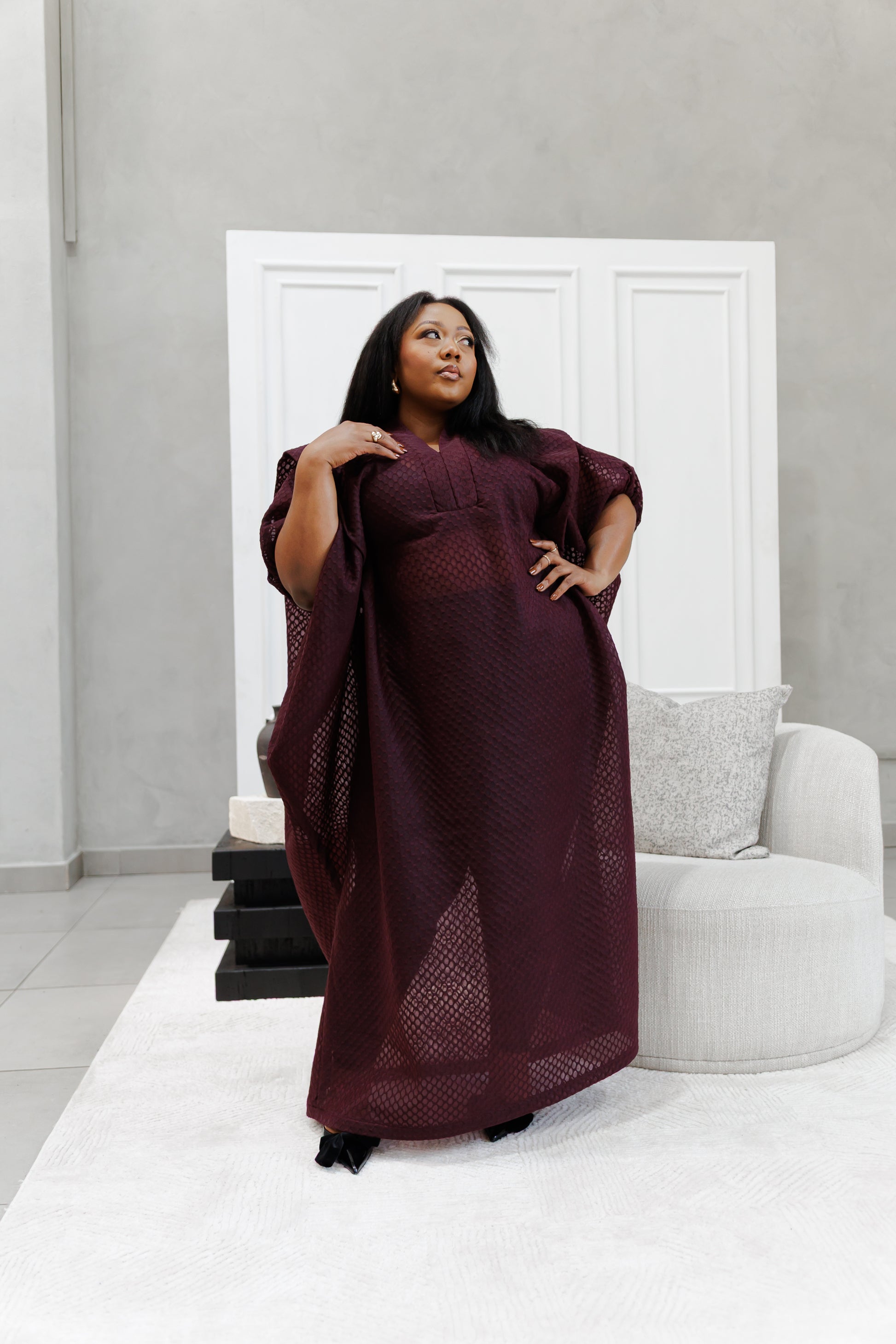 Textured see through bubu