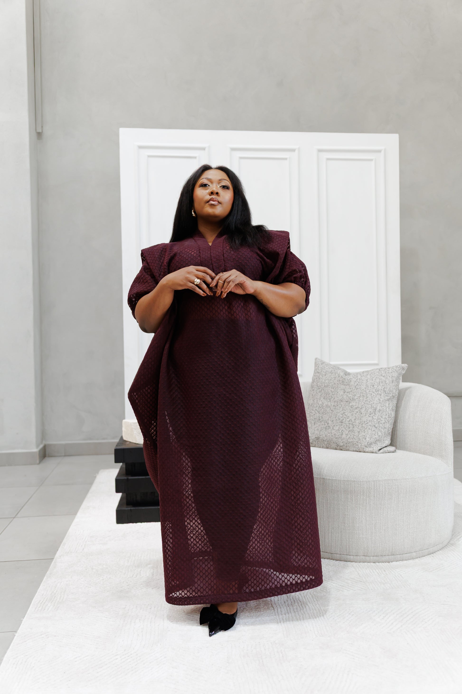 Textured see through bubu