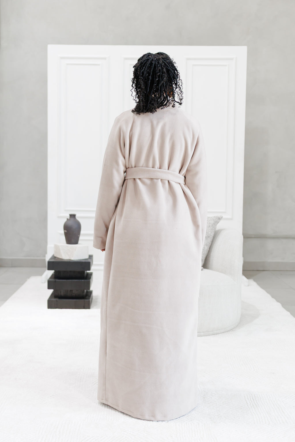 Stylish fleece Cardigan and dress set