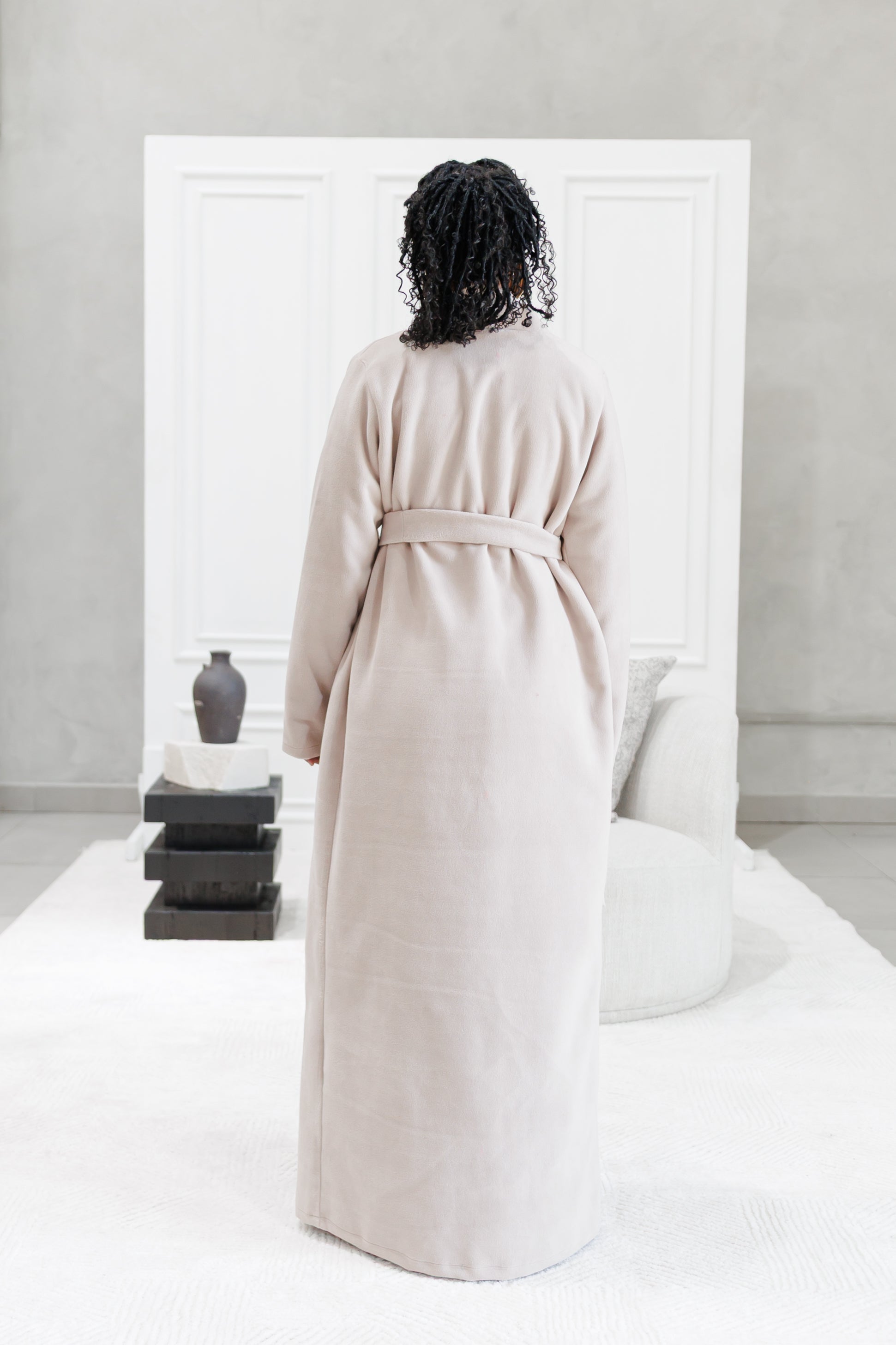 Stylish fleece Cardigan and dress set