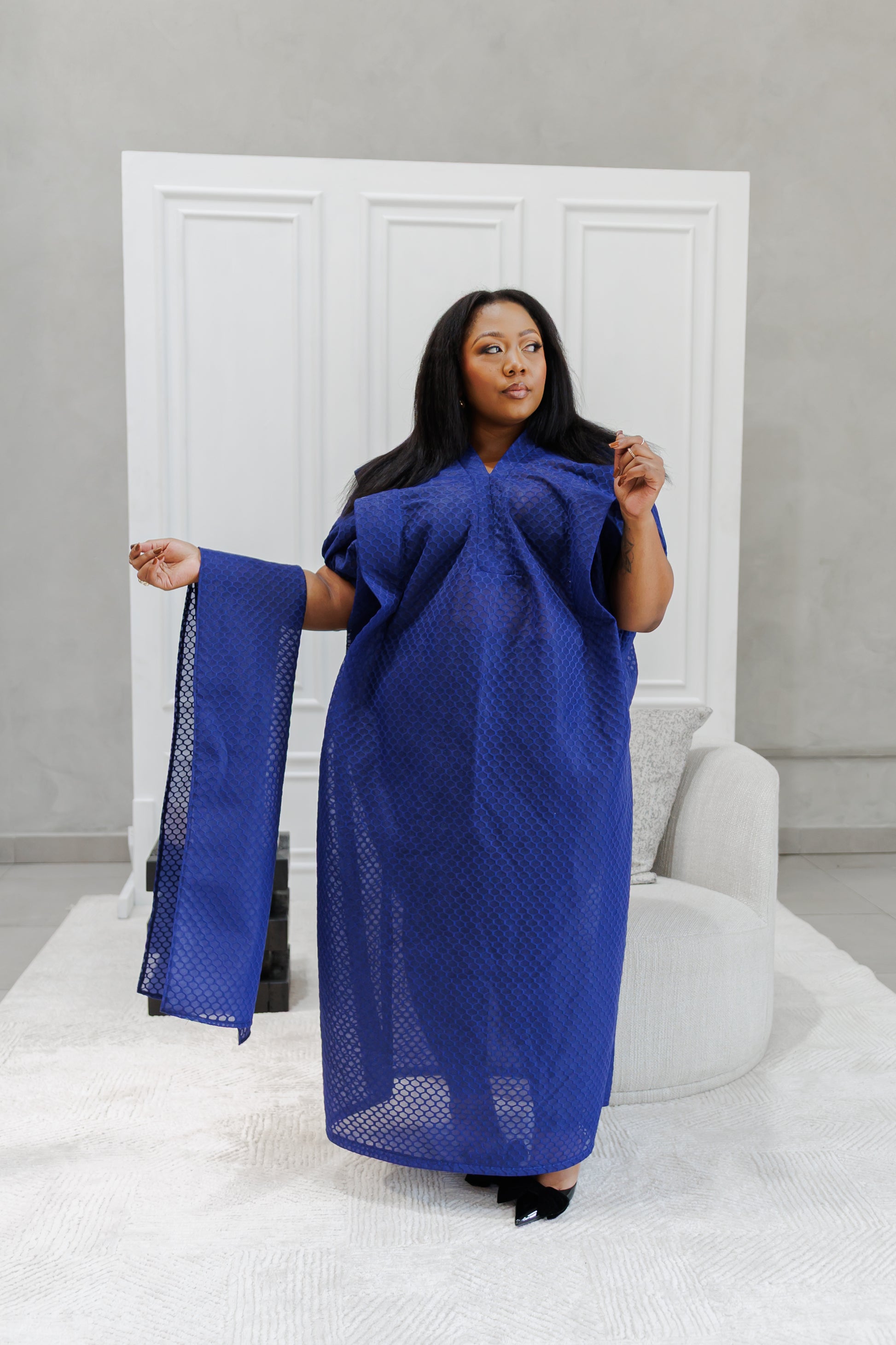 Textured see through bubu