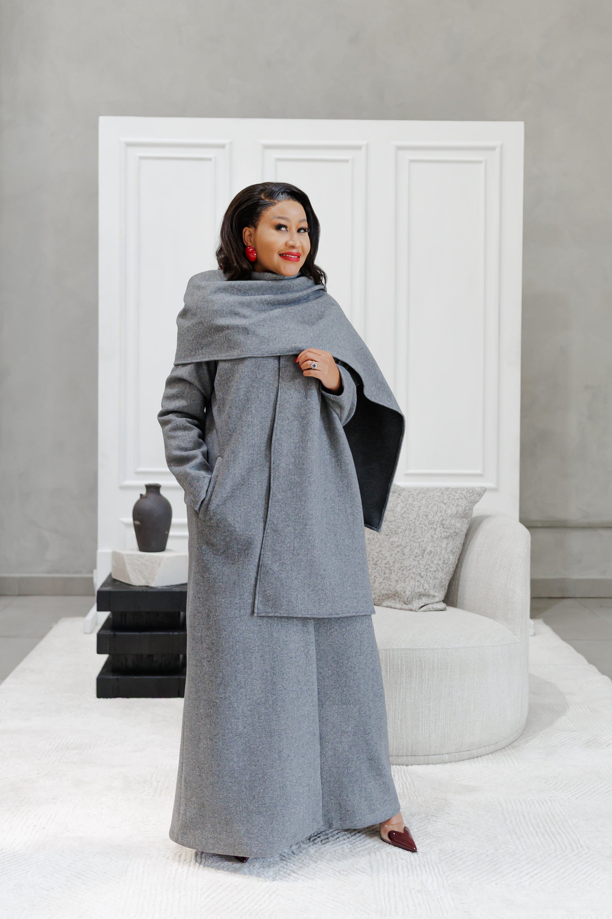 Elegant Scarf Coat