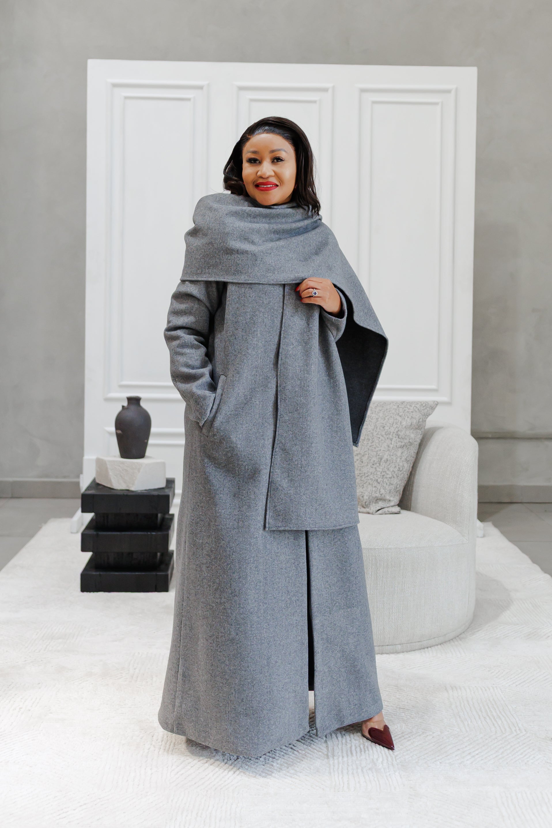 Elegant Scarf Coat