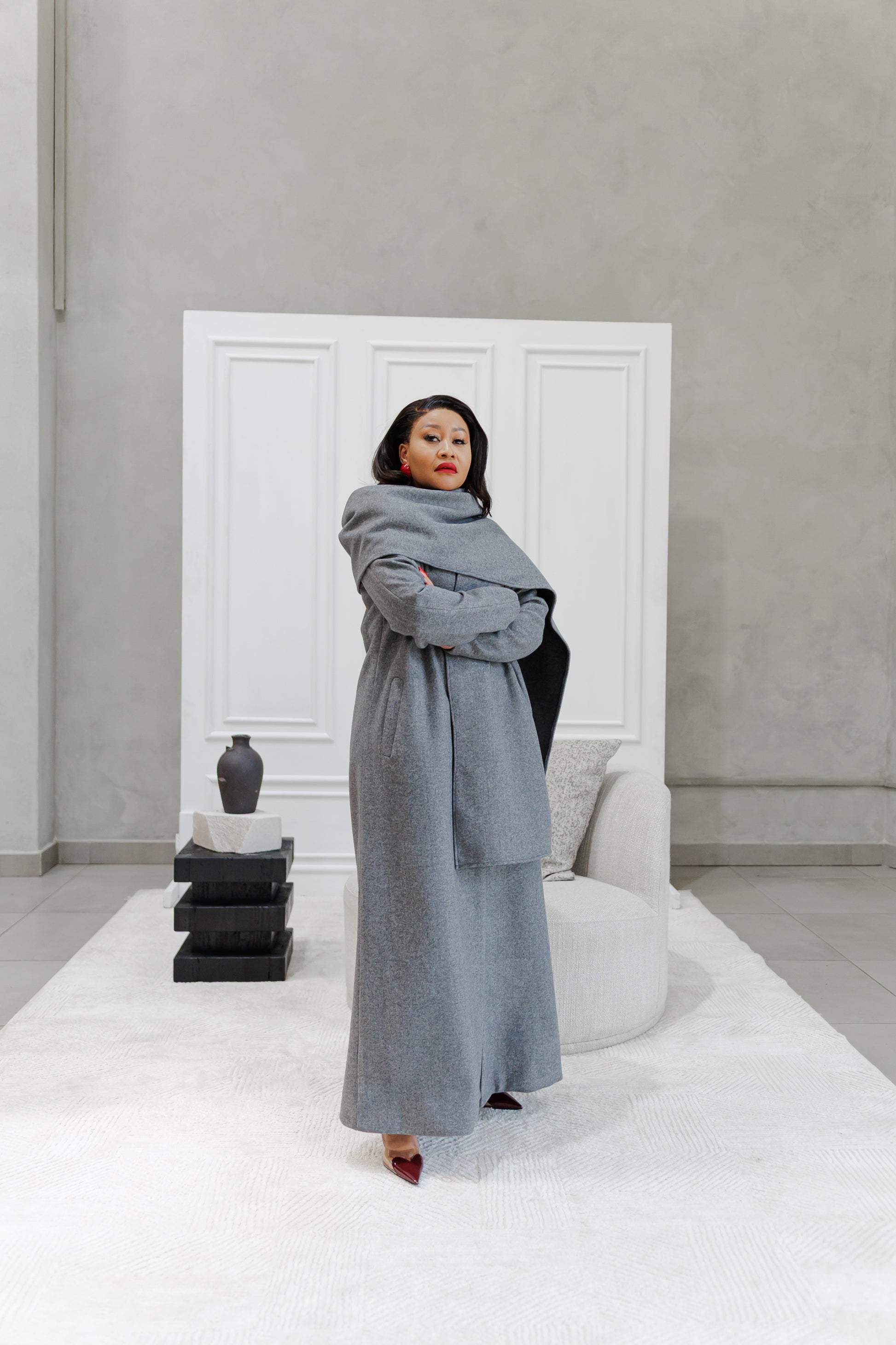Elegant Scarf Coat