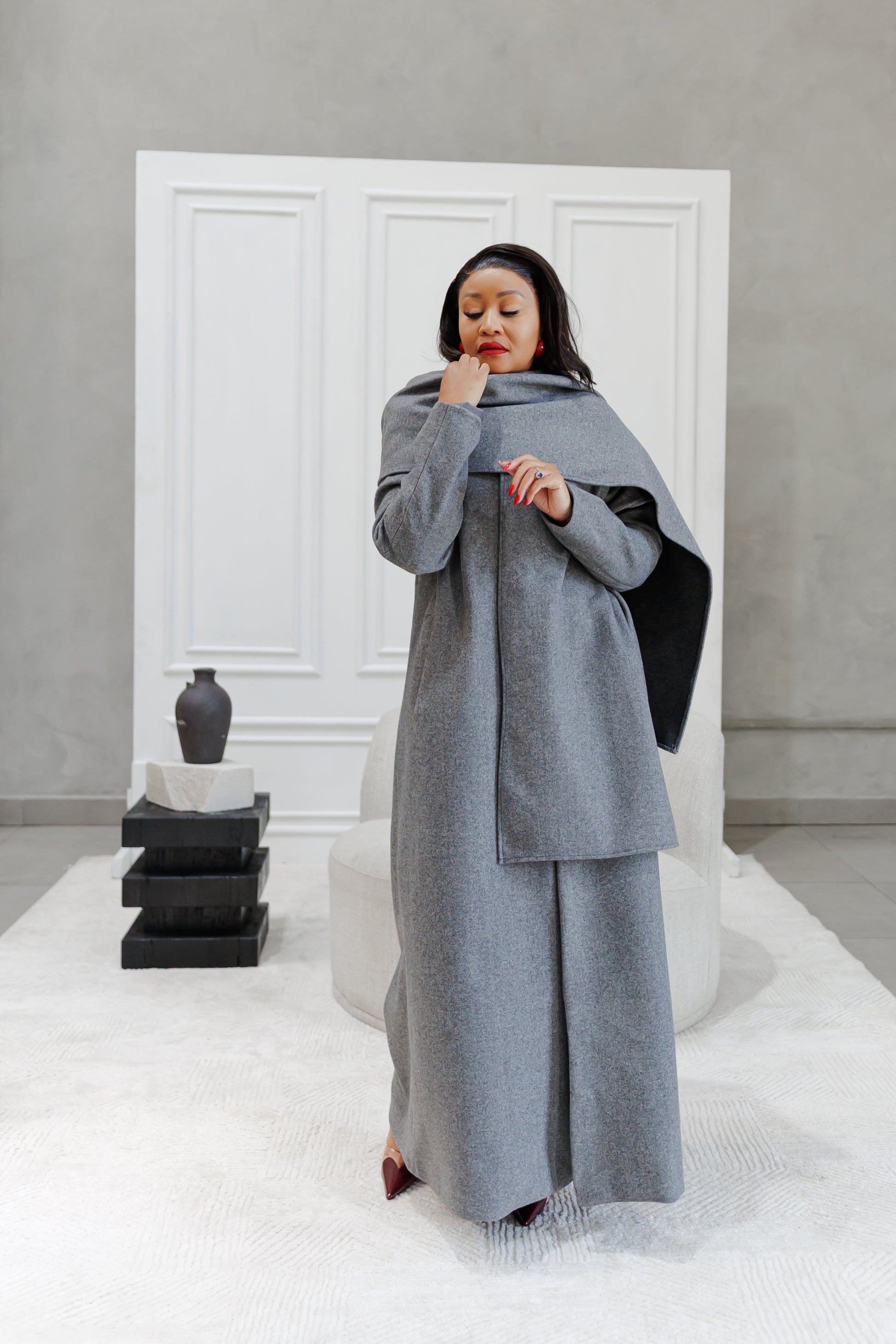 Elegant Scarf Coat