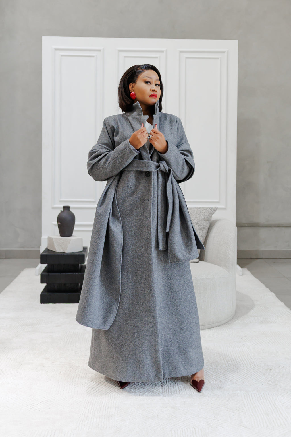 Elegant Scarf Coat