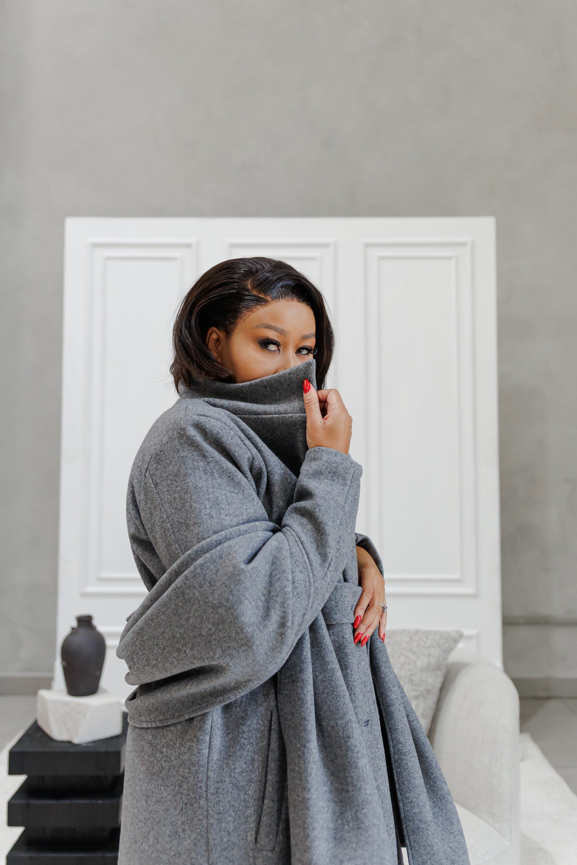 Elegant Scarf Coat