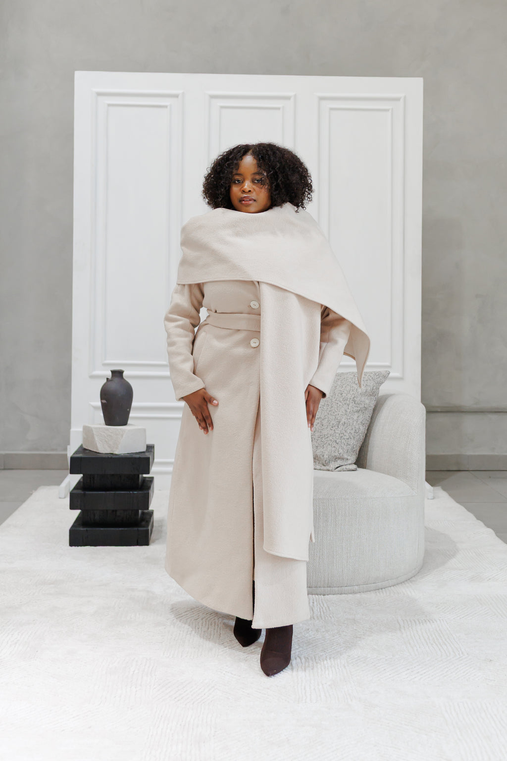 Elegant Scarf Coat