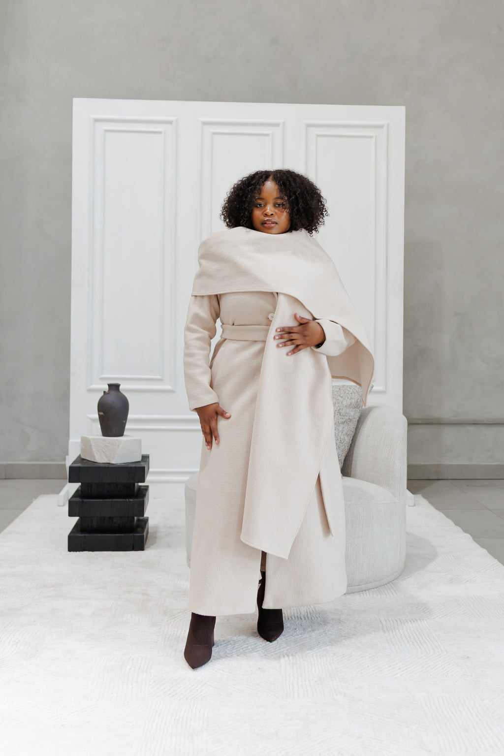 Elegant Scarf Coat