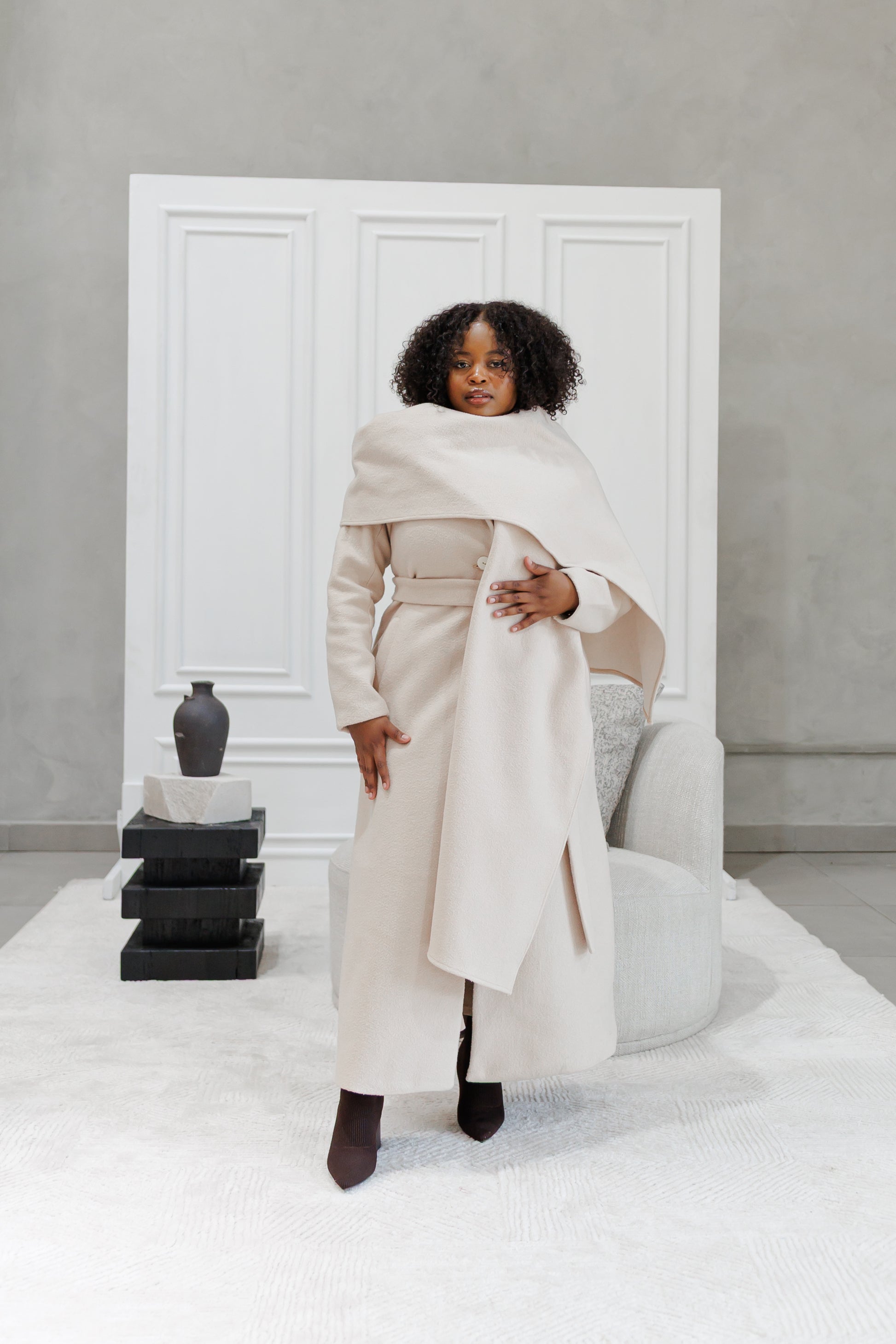 Elegant Scarf Coat