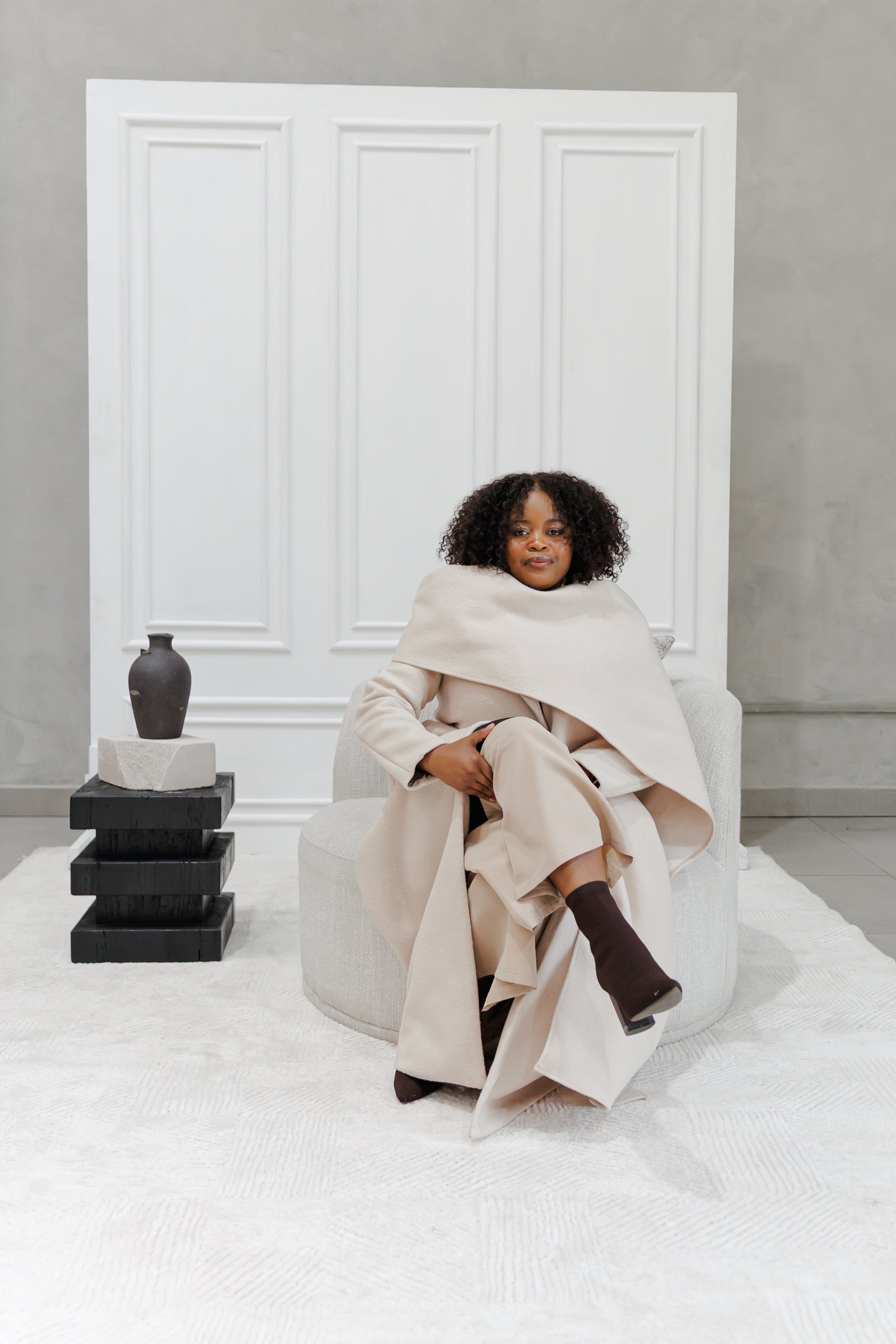 Elegant Scarf Coat