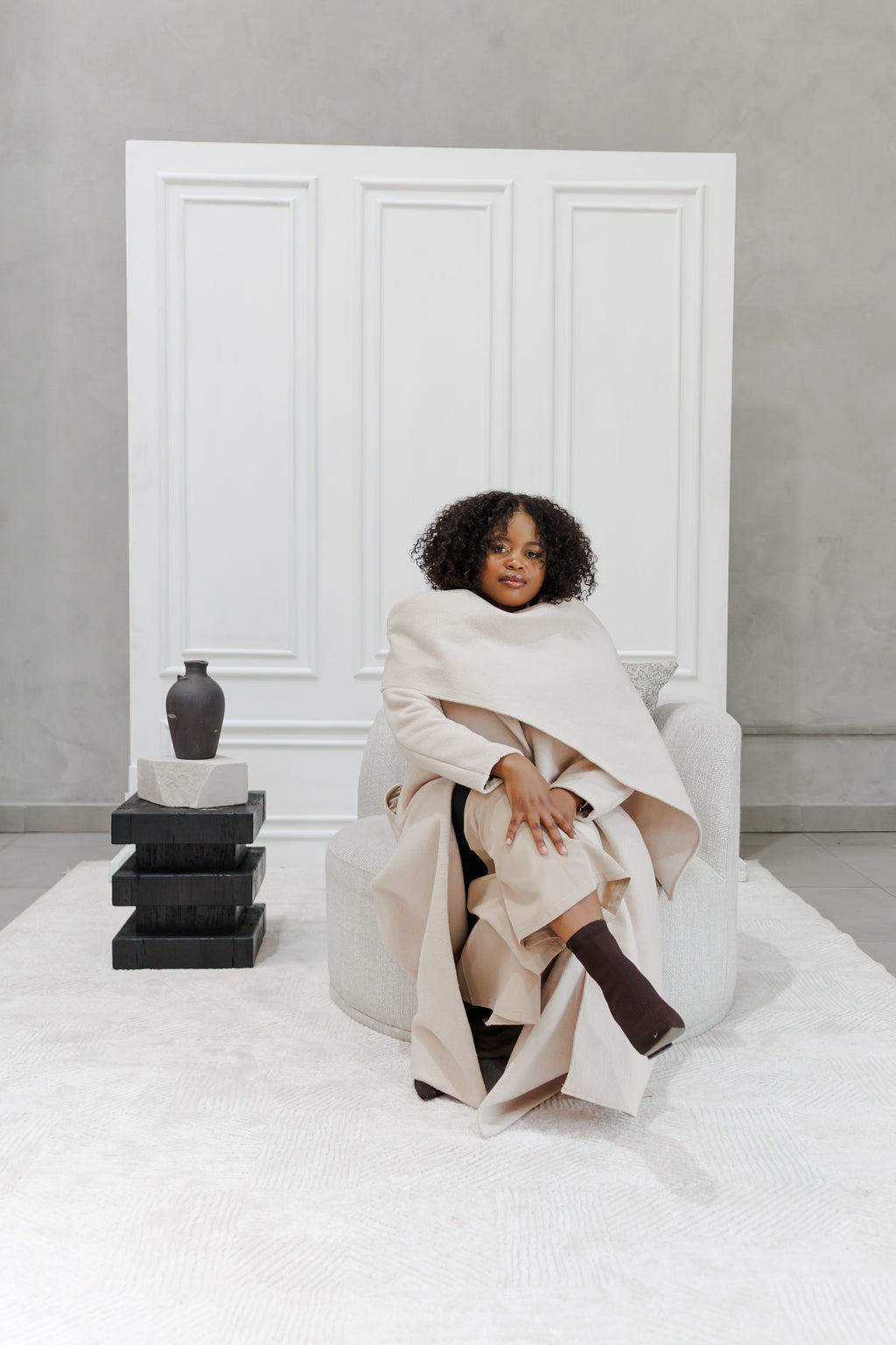 Elegant Scarf Coat