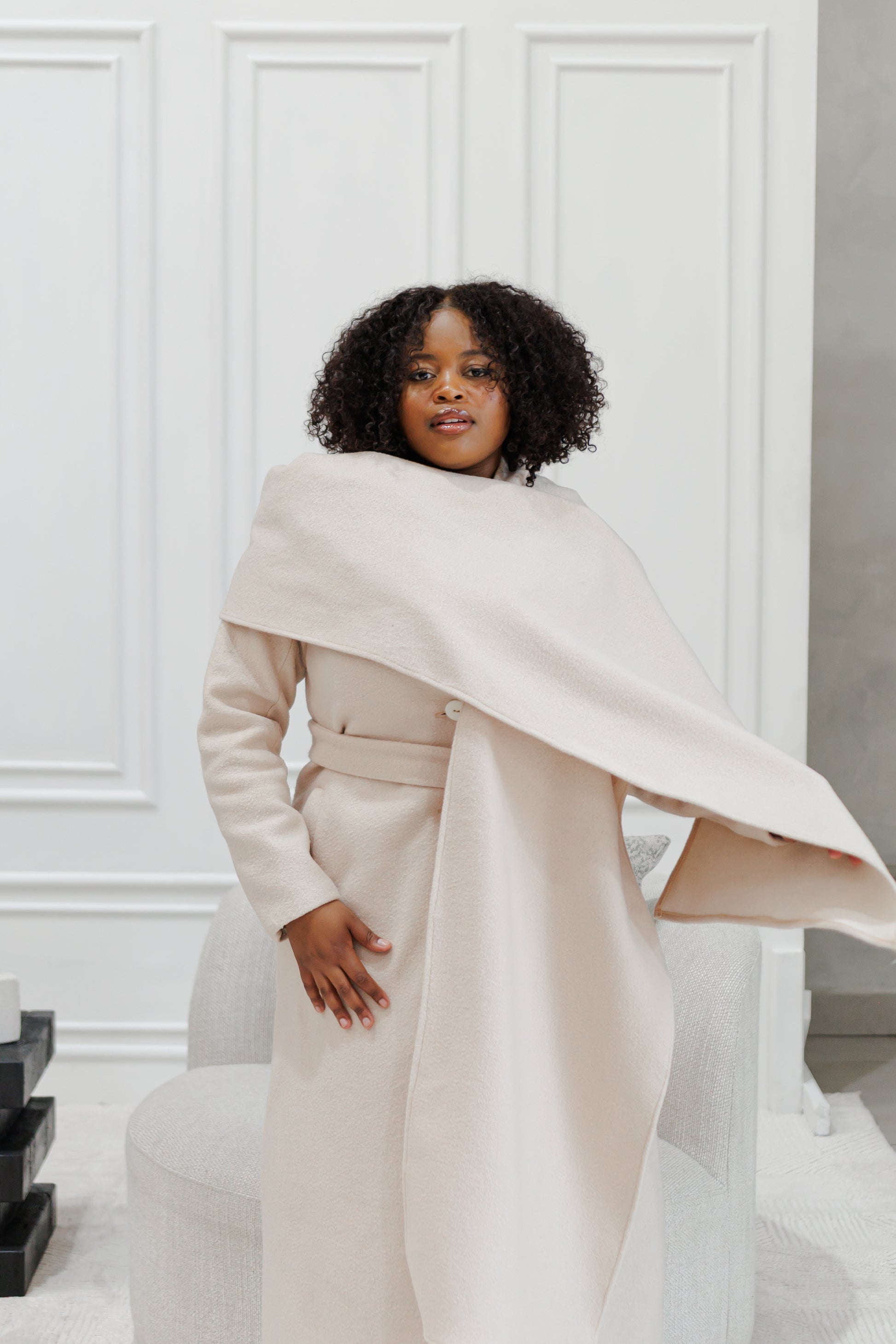 Elegant Scarf Coat