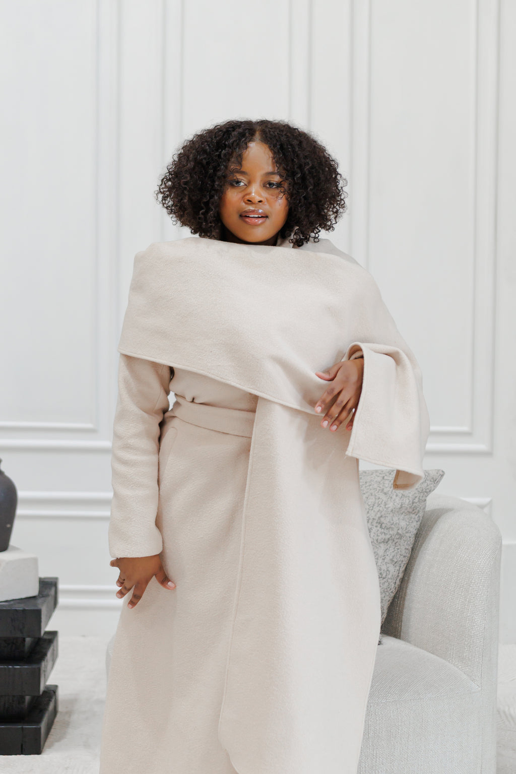 Elegant Scarf Coat