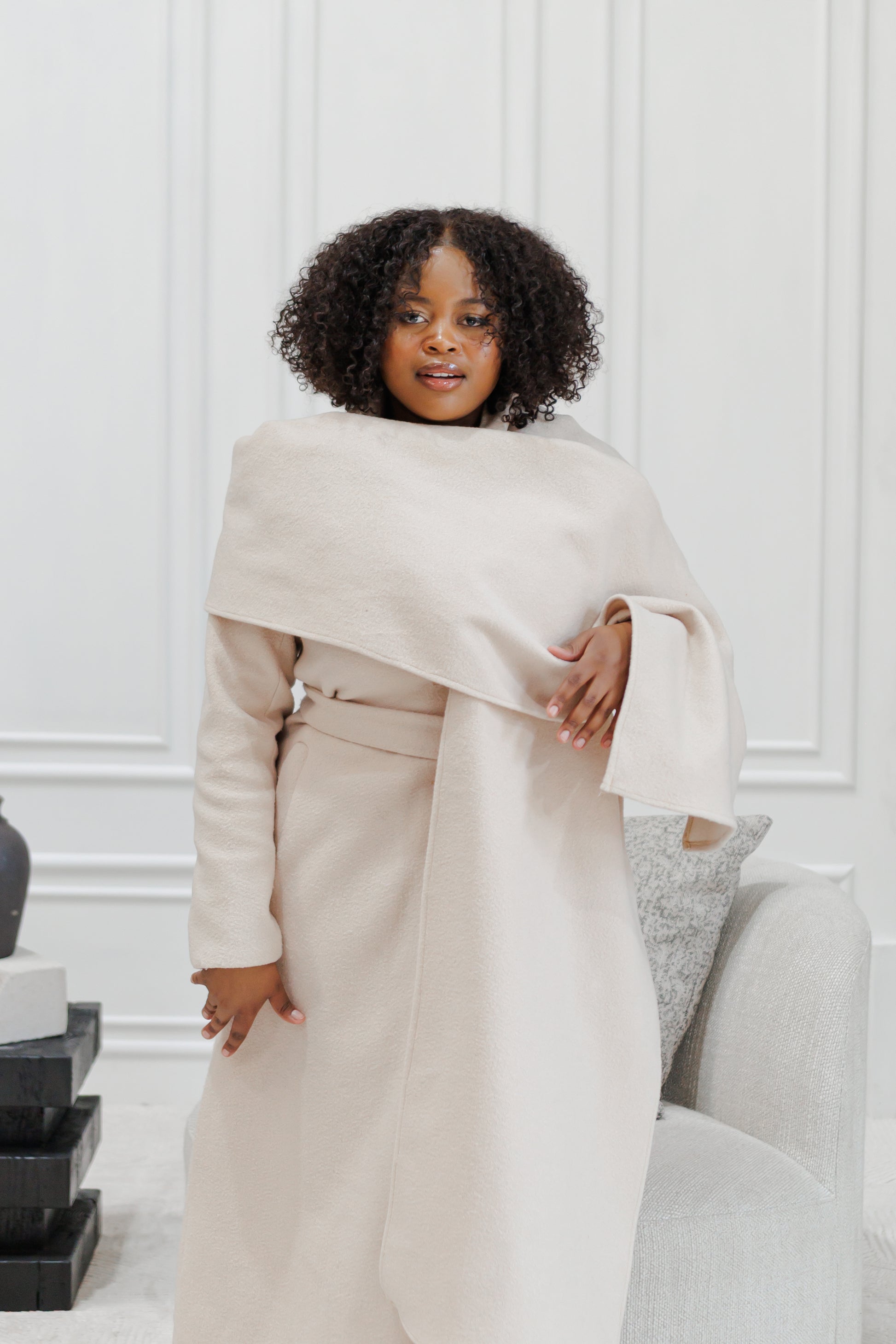 Elegant Scarf Coat