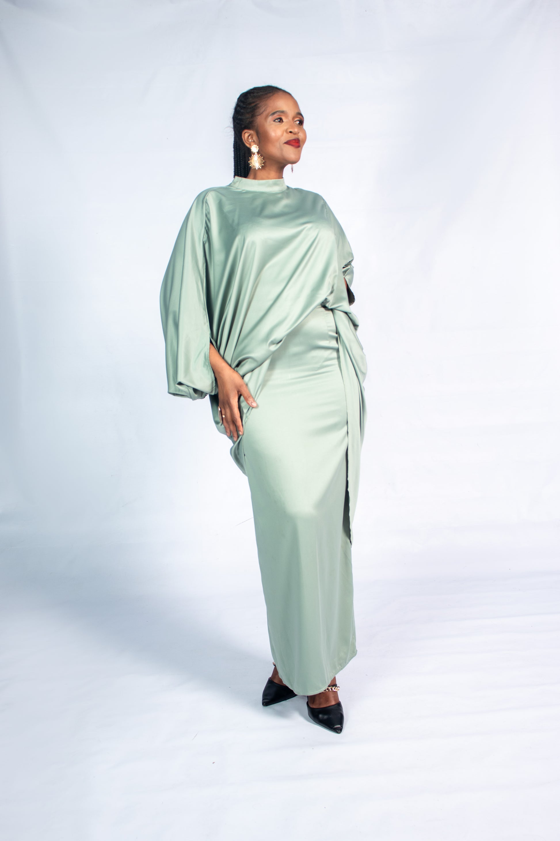 Satin Mint two piece flow