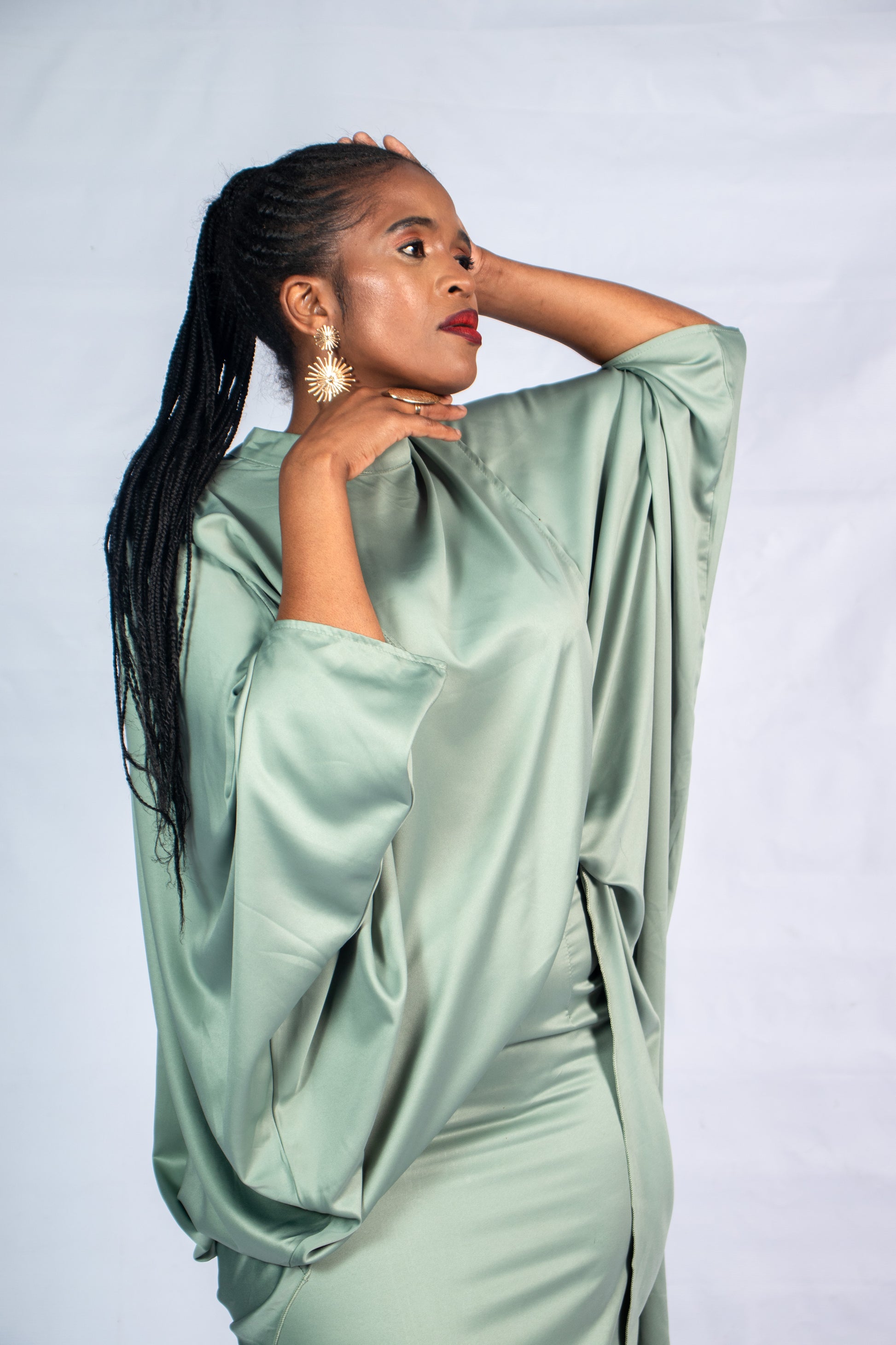 Satin Mint two piece flow
