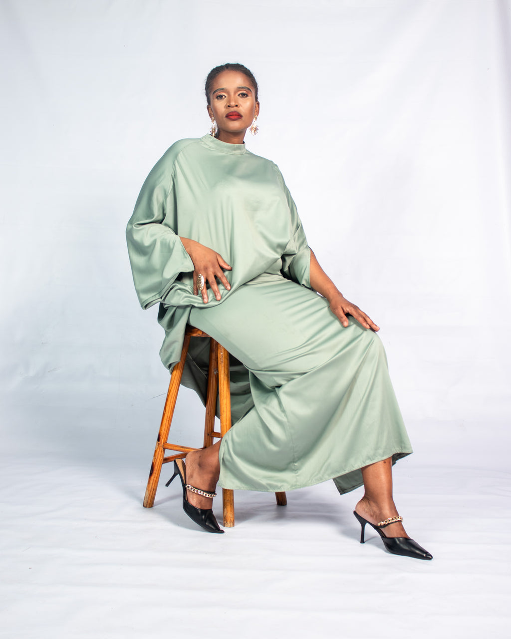Satin Mint two piece flow