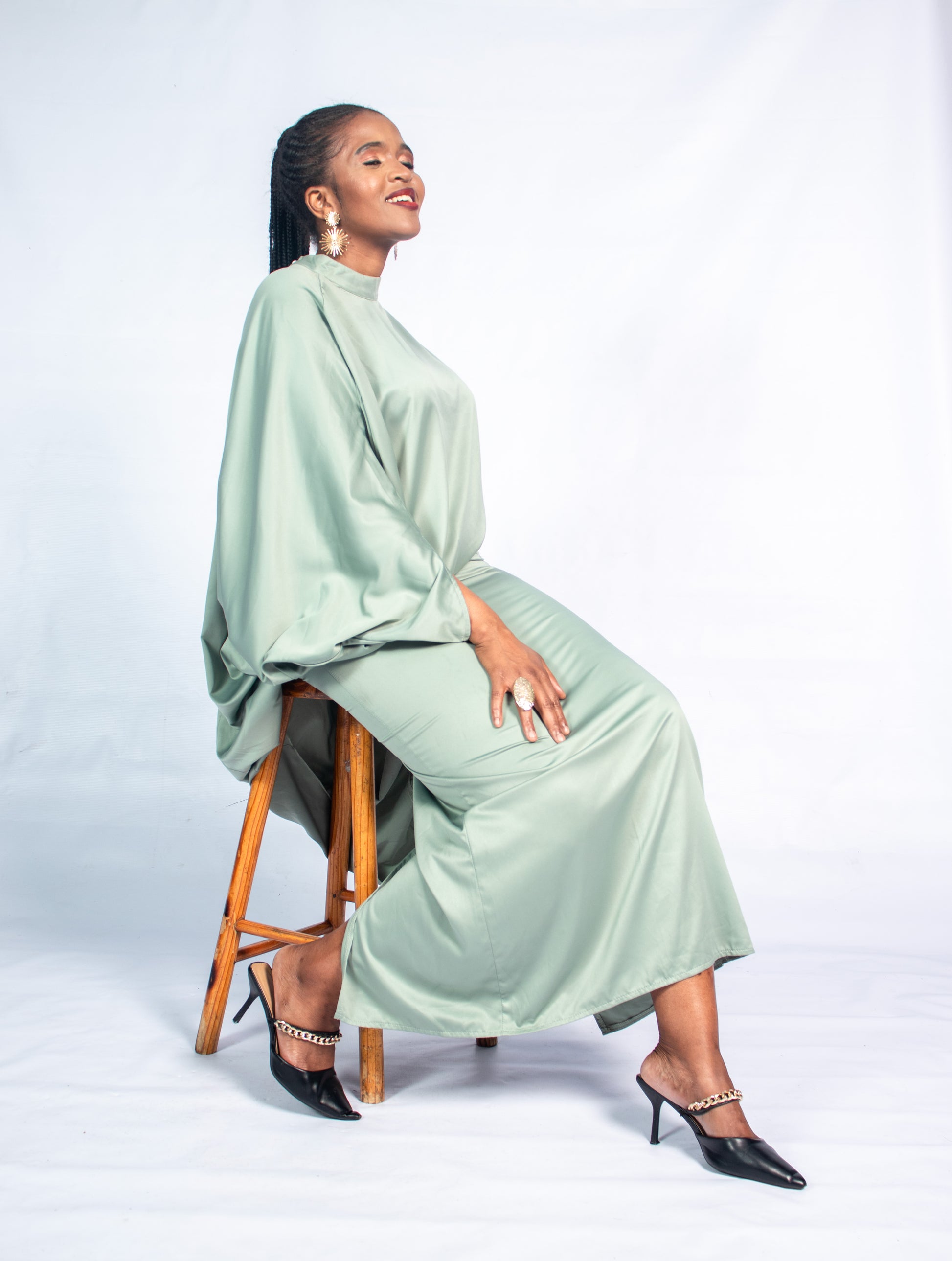 Satin Mint two piece flow