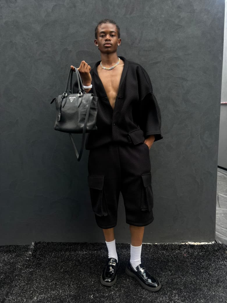 Mens Mesh Streetwear set