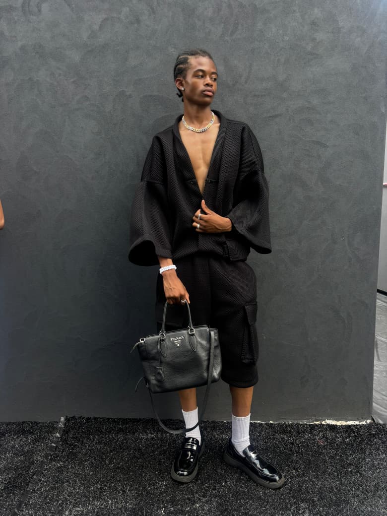 Mens Mesh Streetwear set